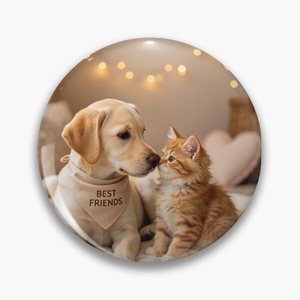 Item preview, Labrador Puppy and Kitten Best Friends designed and sold by BagFactoryUK.