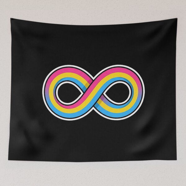 Item preview, Infinite Pansexual Pride Symbol Loop designed and sold by Owcomm.