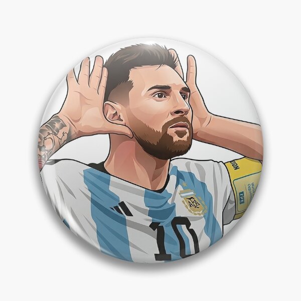 Item preview, Messi Topo Gigio Argentina Celebration Sticker designed and sold by stylishsketcher.