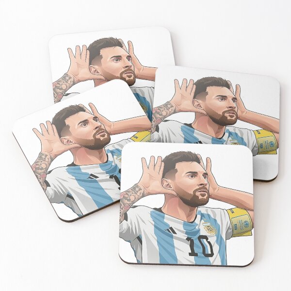 Item preview, Messi Topo Gigio Argentina Celebration Sticker designed and sold by stylishsketcher.