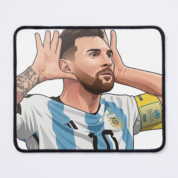 Item preview, Messi Topo Gigio Argentina Celebration Sticker designed and sold by stylishsketcher.
