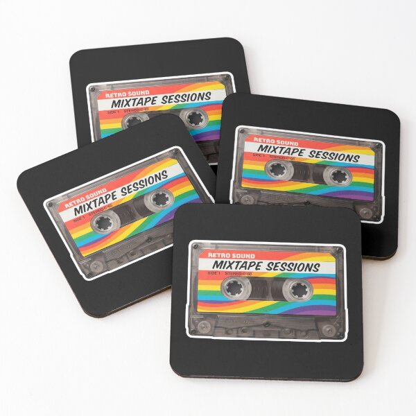 Item preview, Retro Rainbow Mixtape Sessions Cassette Tape designed and sold by Owcomm.