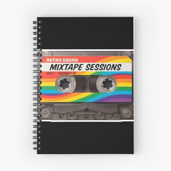 Item preview, Retro Rainbow Mixtape Sessions Cassette Tape designed and sold by Owcomm.
