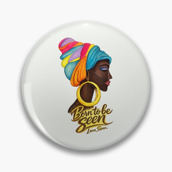 Item preview, BORN TO BE SEEN | African Woman Portrait | Sage Green Edition by Lana Swan designed and sold by BlueberrySwan.
