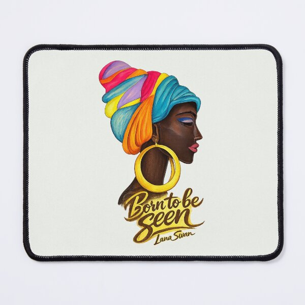 Item preview, BORN TO BE SEEN | African Woman Portrait | Sage Green Edition by Lana Swan designed and sold by BlueberrySwan.