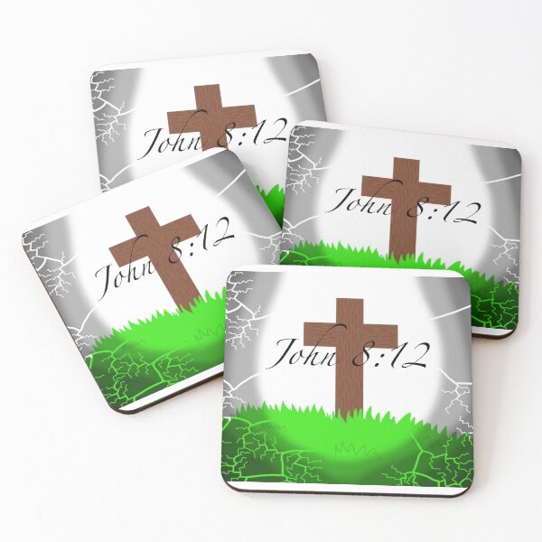 Item preview, John 8:12 Christian Cross designed and sold by TimCreations.