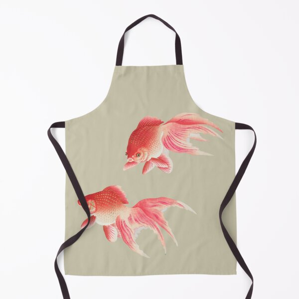 Item preview, Japanese Animal Art - Goldfish - Modern Ukiyo-e - Japandi, Beige designed and sold by Black Swallow.