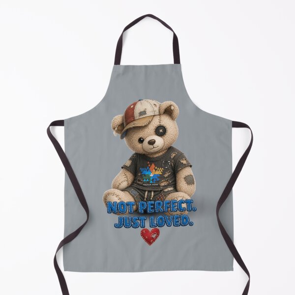 Item preview, Not Perfect. Just Loved. – Vintage Patched Teddy Bear designed and sold by Aimetoi.