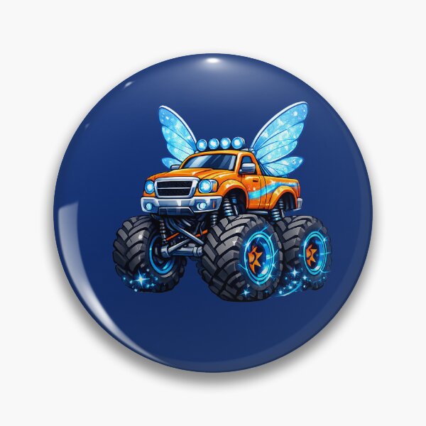 Item preview, Fairy Wing Monster Truck / Magical Orange Off-Road Truck designed and sold by digitalbob60.
