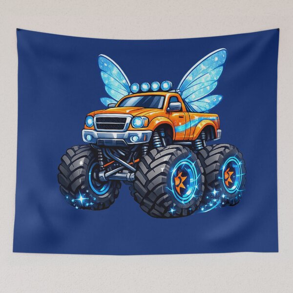 Item preview, Fairy Wing Monster Truck / Magical Orange Off-Road Truck designed and sold by digitalbob60.