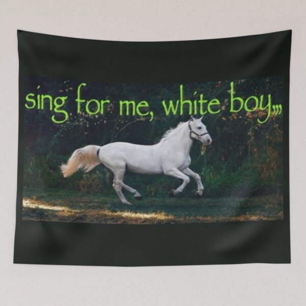 Item preview, why white boy horse, sing for me white boy designed and sold by junglecow.