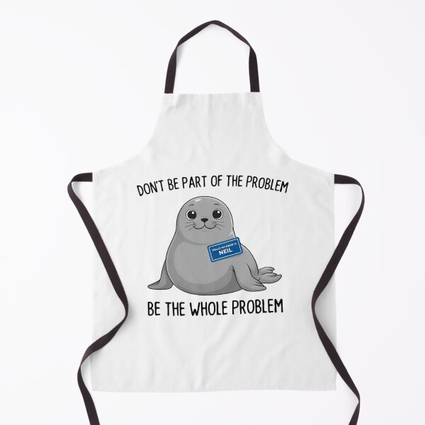 Item preview, Funny Seal Name Tag Meme designed and sold by dragonbol023.