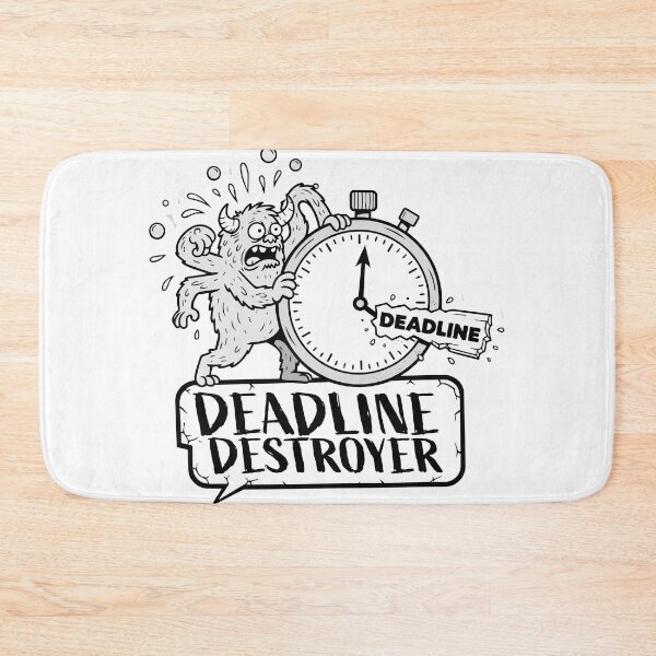Item preview, "Deadline Destroyer" Funny Procrastination Monster Graphic - Panic Mode Art - Work Stress Humor designed and sold by BestChoiceService.
