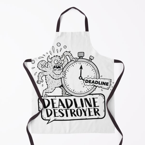 Item preview, "Deadline Destroyer" Funny Procrastination Monster Graphic - Panic Mode Art - Work Stress Humor designed and sold by BestChoiceService.