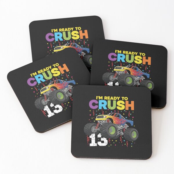 Item preview, I'm Ready To Crush 13 Thirteenth Birthday Monster Truck Boy designed and sold by PopStars1993.