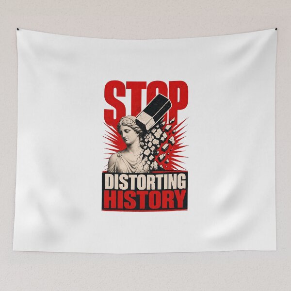 Item preview, Stop Distorting History Helen of Troy Classical Statue Protest designed and sold by Lolik Designs.