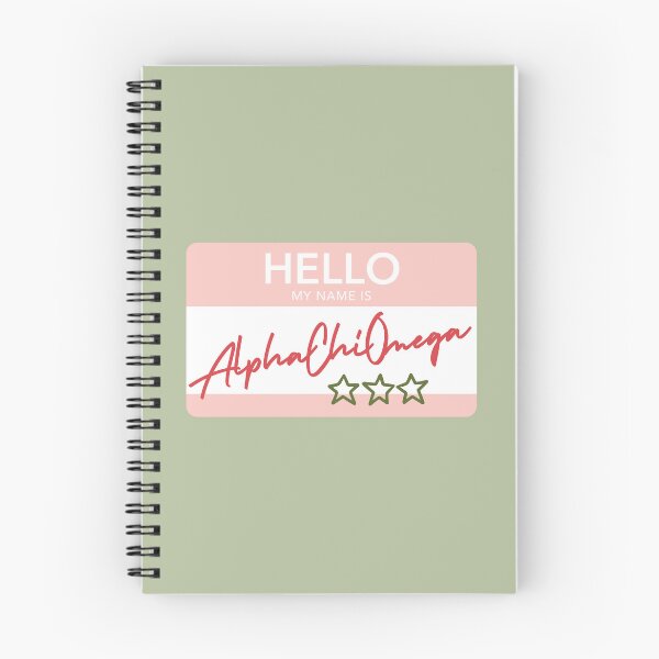 Item preview, Hello My Name Is Alpha Chi Omega designed and sold by reaganlangston.
