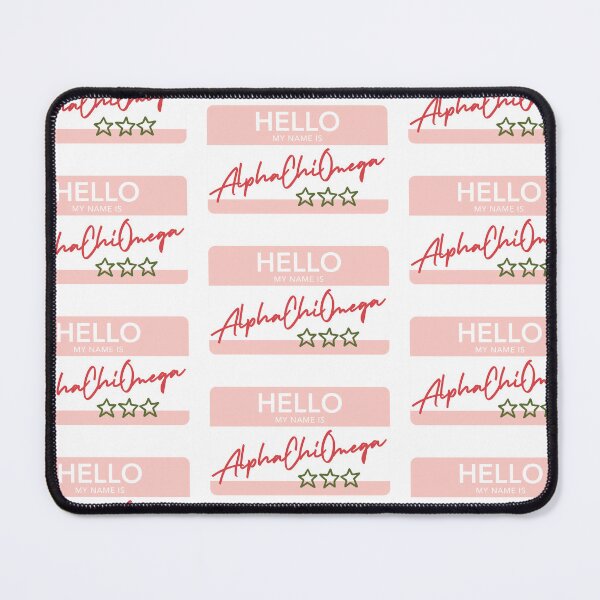 Item preview, Hello My Name Is Alpha Chi Omega designed and sold by reaganlangston.