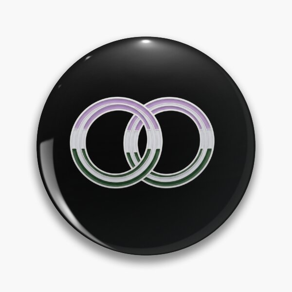 Item preview, Genderqueer Pride Interlocking Circles Symbol designed and sold by Owcomm.