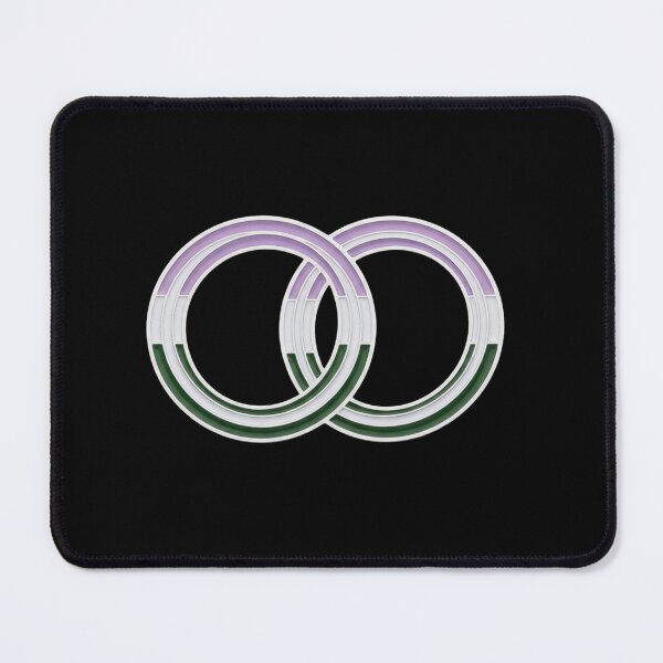 Item preview, Genderqueer Pride Interlocking Circles Symbol designed and sold by Owcomm.
