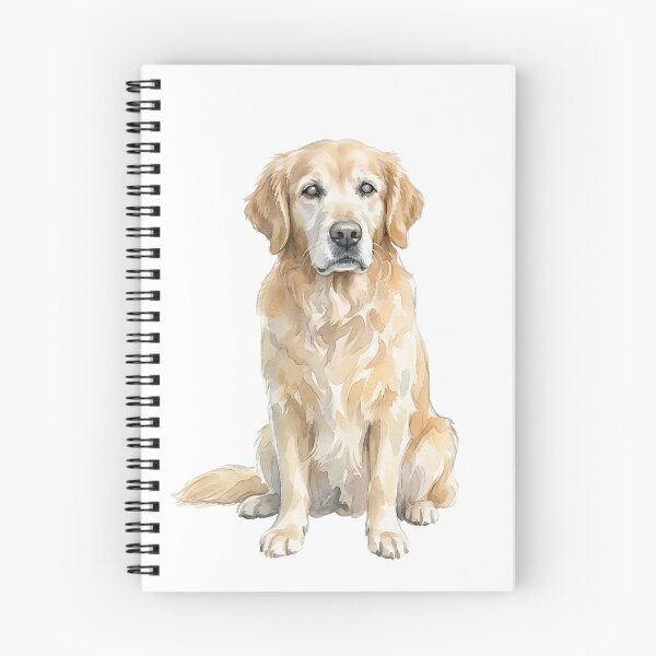 Item preview, Golden Retriever Watercolor Portrait - Realistic Sitting Dog designed and sold by Velustro Shop.