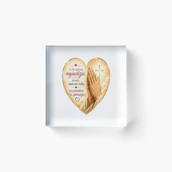 Item preview,  Prayer for Those Who Suffer Injustice – Praying Hands Heart Design    designed and sold by RipantinaFantasy .