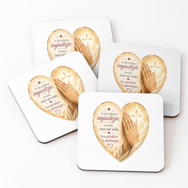 Item preview,  Prayer for Those Who Suffer Injustice – Praying Hands Heart Design    designed and sold by RipantinaFantasy .