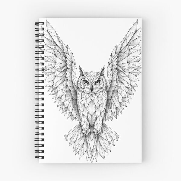 Item preview, Geometric Owl | Black and White Line Art designed and sold by SmikiM.