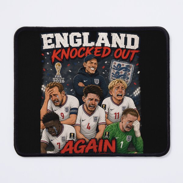 Item preview, England Knocked Out Again designed and sold by TMTD Productions.