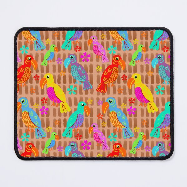 Item preview, Tiki Birds Colorful Tropical Parrot Bird Pattern designed and sold by CI Creative Design LLC.