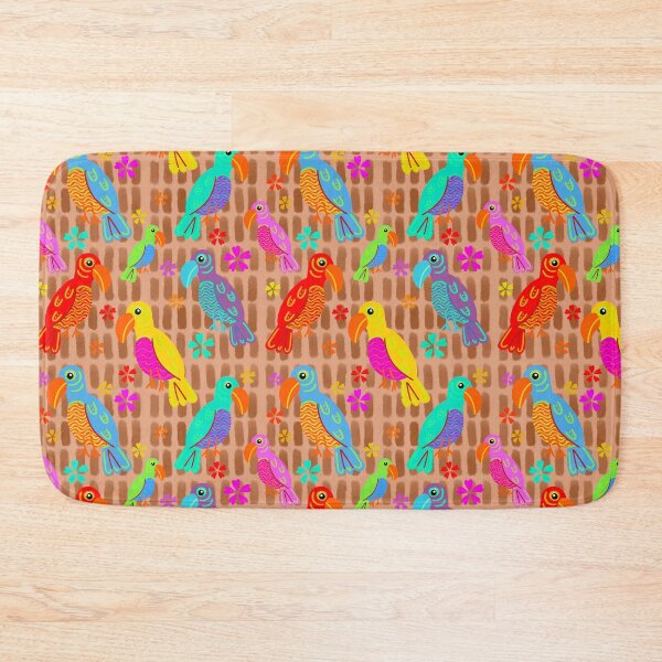 Item preview, Tiki Birds Colorful Tropical Parrot Bird Pattern designed and sold by CI Creative Design LLC.