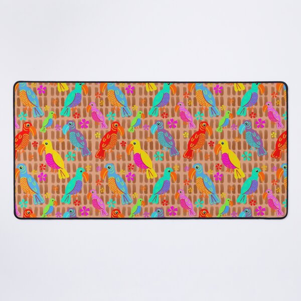 Item preview, Tiki Birds Colorful Tropical Parrot Bird Pattern designed and sold by CI Creative Design LLC.