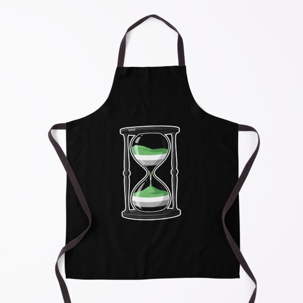 Item preview, Aromantic Pride Flag Hourglass Time Concept designed and sold by Owcomm.