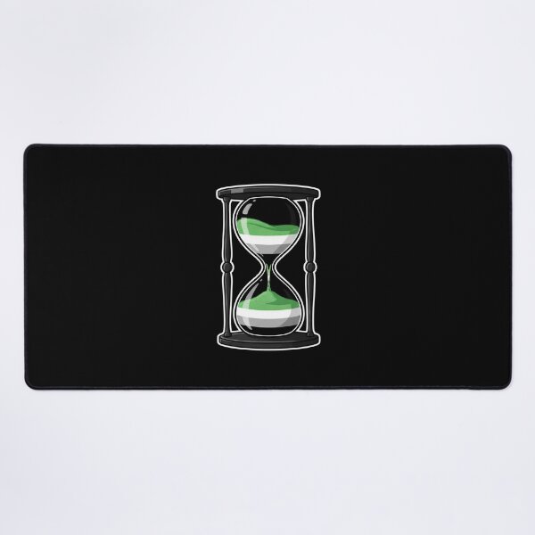 Item preview, Aromantic Pride Flag Hourglass Time Concept designed and sold by Owcomm.