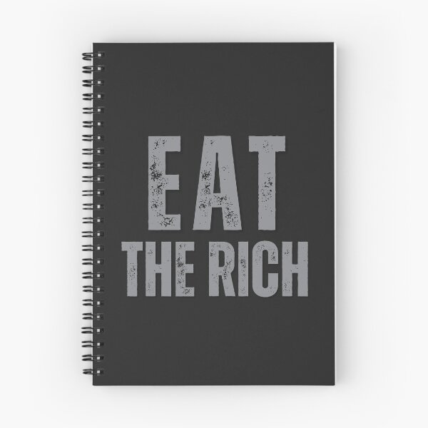 Item preview, Eat The Rich Distressed Typography Political Quote designed and sold by EchoPrint Co..