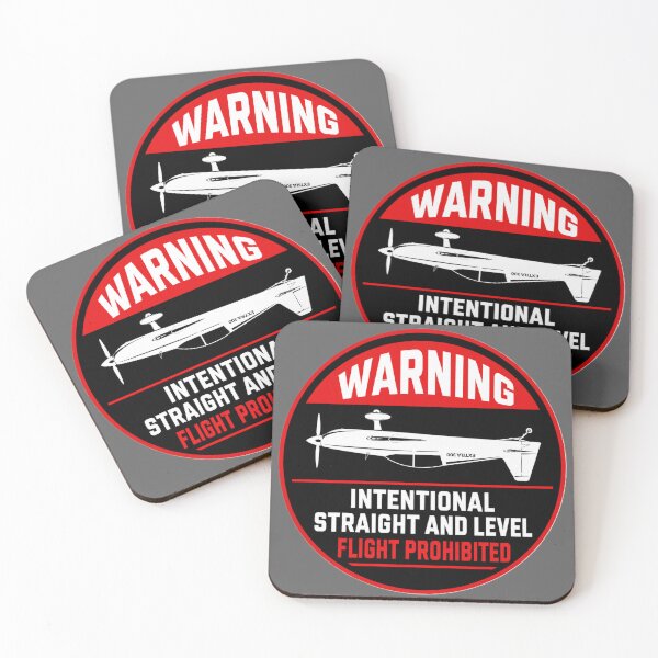 Item preview, warning intentional straight and level flight prohibited aerobatics designed and sold by PilotandPlane.