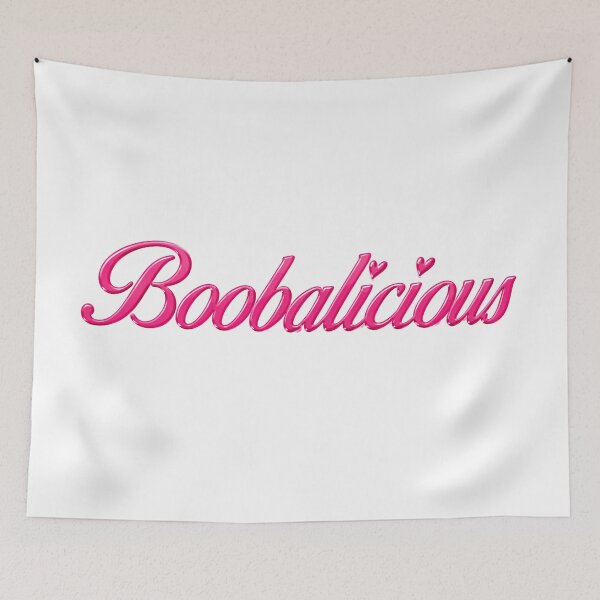 Item preview, Boobalicious Pink Glossy Typography | Cute Girly Script Aesthetic Sticker, T-Shirt & Gift Design designed and sold by Boobilicioius.