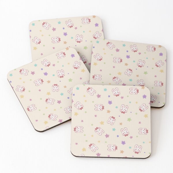 Item preview, Cute Kawaii Colourful Bunny Pattern with Colorful Stars designed and sold by Cozy Artsy Bunny.