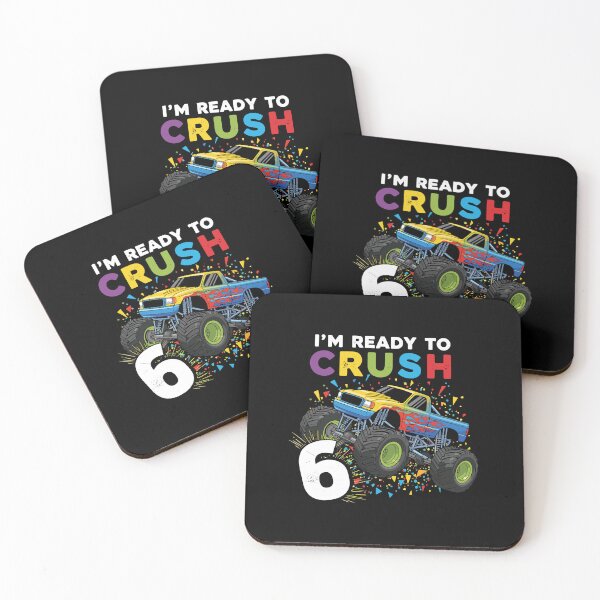 Item preview, I'm Ready To Crush 6 Sixth Birthday Monster Truck Boys Kids designed and sold by PopStars1993.