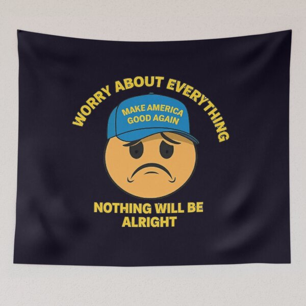 Item preview, WORRY ABOUT EVERYTHING SAD GRUMPY FACE MEME designed and sold by PRINTSCHARMINGM.