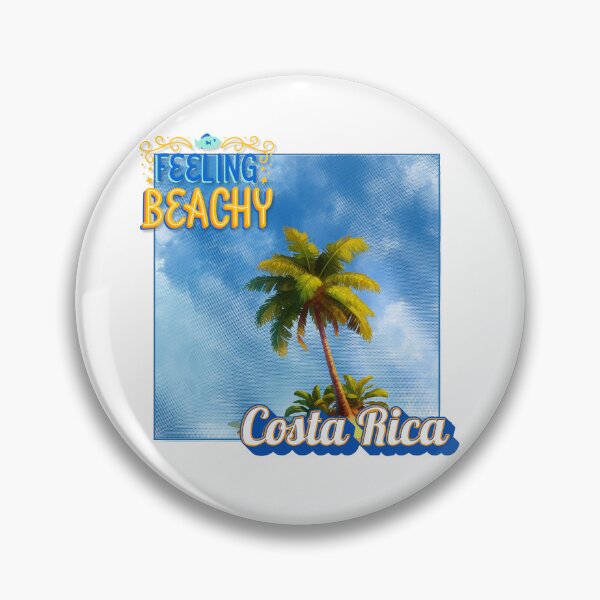 Item preview, Feeling Beachy Costa Rica – Retro Halftone Palm Tree T-Shirt Design designed and sold by DonnaRaine.