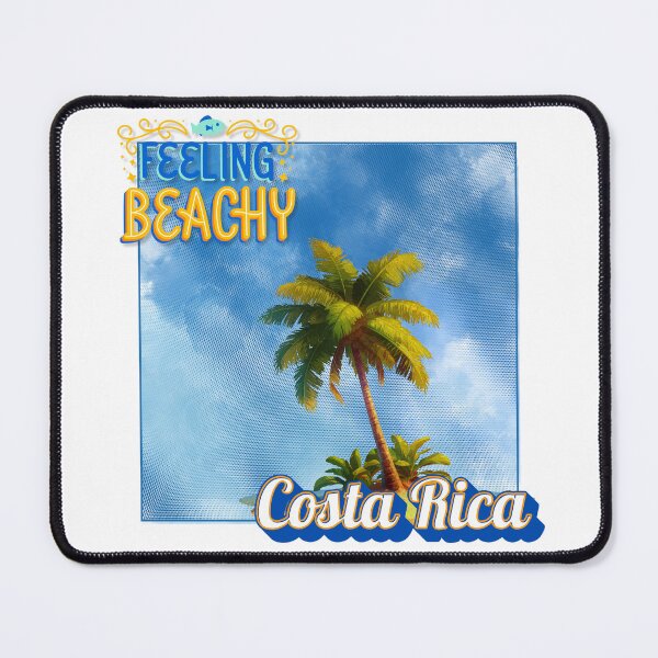 Item preview, Feeling Beachy Costa Rica – Retro Halftone Palm Tree T-Shirt Design designed and sold by DonnaRaine.
