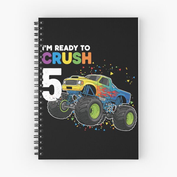 Item preview, I'm Ready To Crush 5 Monster Truck Fifth Birthday Boy Girl Kids Celebration designed and sold by PopStars1993.