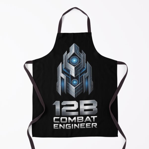 Item preview, 12B Combat Engineer — Futuristic Tech Armor Emblem U.S. Army MOS Military Design Black Outline designed and sold by GFamilyC.