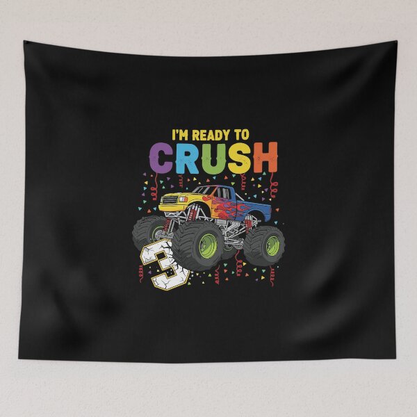 Item preview, I'm Ready To Crush Third Birthday Monster Truck Boy designed and sold by PopStars1993.