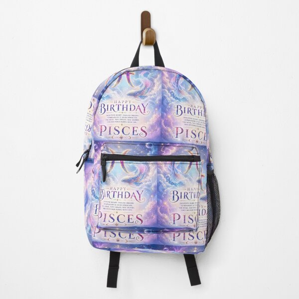Item preview, Happy Birthday Pisces Zodiac Sign | Celestial Astrology Birthday Gift designed and sold by Genesis-Ink.