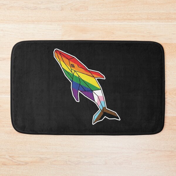Item preview, Rainbow Geometric Whale Pride Month Graphic designed and sold by Owcomm.