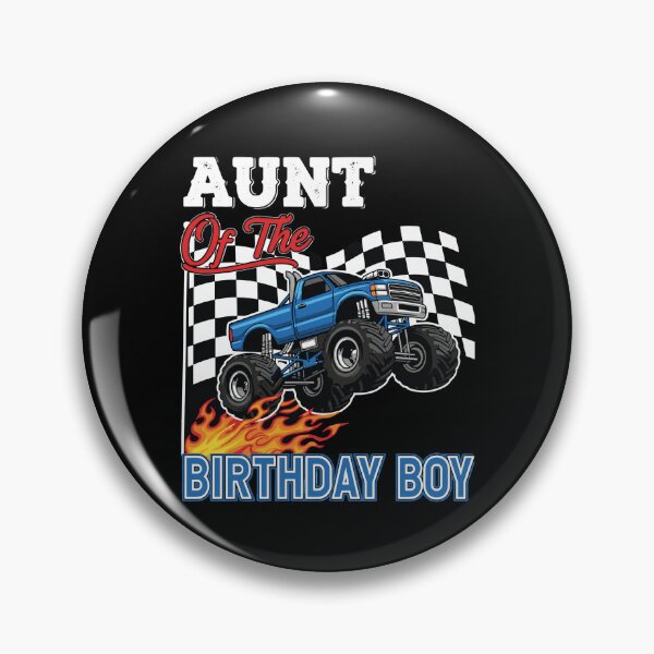 Item preview, Aunt Of The Birthday Boy Monster Truck Family Celebration designed and sold by PopStars1993.