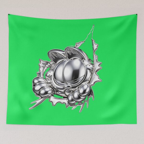 Item preview, When Chrome Tears Through Reality: Garfield Emerging - Cat Tear Effect designed and sold by RAYBIL.