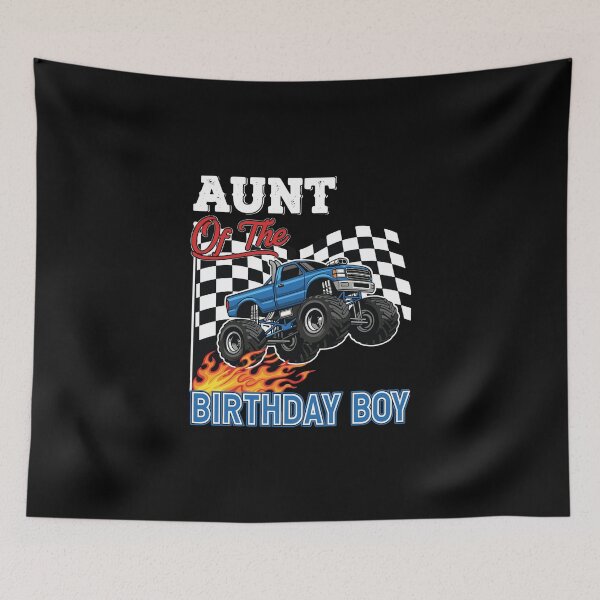 Item preview, Aunt Of The Birthday Boy Monster Truck Family Celebration designed and sold by PopStars1993.